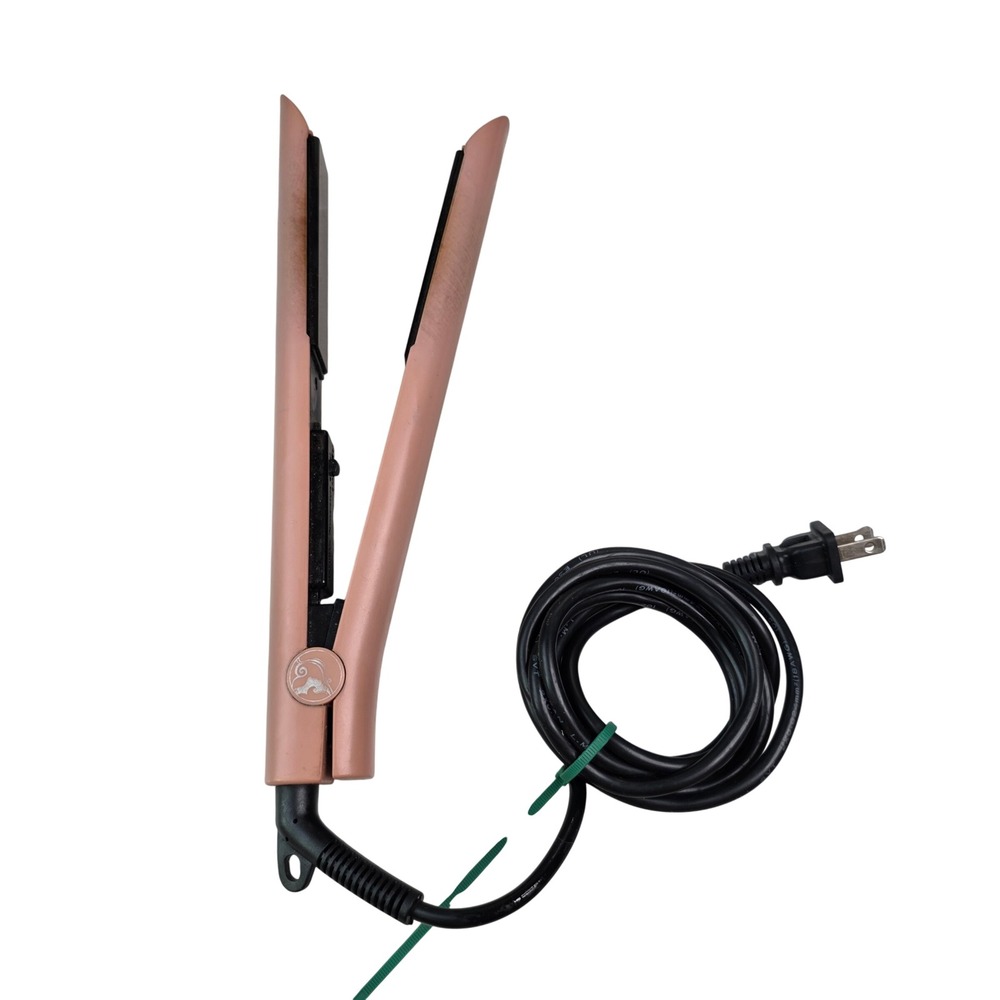 Royale Genius Heating Element Hair Straightener Flat Iron Rose Gold 450F Dual S3